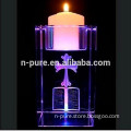 The Bible Cross Crystal Glass Candle Holder